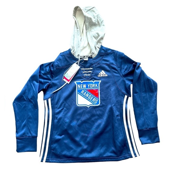 New York Rangers Adidas Women’s Hoodie / Jersey (Medium) Retails For $100 - Picture 1 of 8